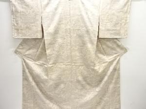 クリスマスセール大特価品　未使用品　寺塔に樹木風景模様織り出し西陣お召着物